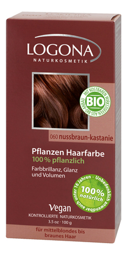 

Растительная краска для волос Herbal Hair Colorante 060 Nut Brown 100г