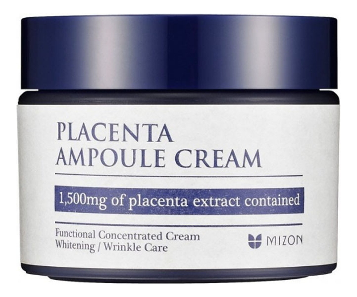 Плацентарный крем для лица Placenta Ampoule Cream 50мл mizon крем для лица placenta ampoule cream питательный плацентарный 50 мл 2 шт