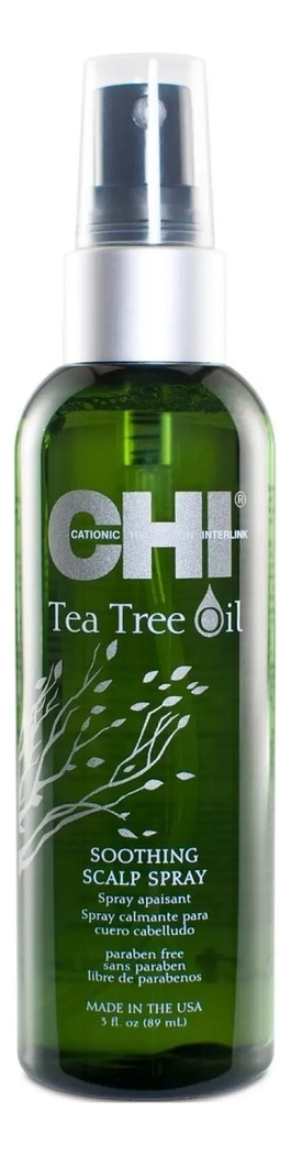 

Успокаивающий спрей для кожи головы с маслом чайного дерева Tea Tree Oil Soothing Scalp Spray 89мл