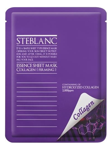 

Маска для лица укрепляющая с гидролизованным коллагеном Essence Sheet Mask Collagen 20г