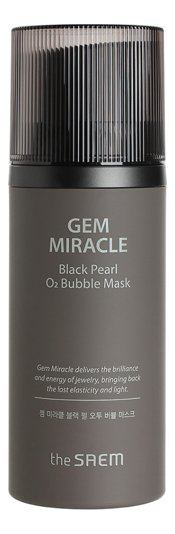 

Кислородная маска с экстрактом черного жемчуга Gem Miracle Black Pearl O2 Bubble Mask: Маска 105г, Кислородная маска с экстрактом черного жемчуга Gem Miracle Black Pearl O2 Bubble Mask