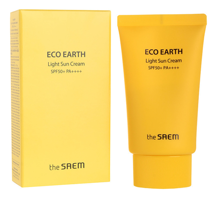 The Saem Крем солнцезащитный Eco Earth Light Sun Cream SPF50+ PA++++ 50г