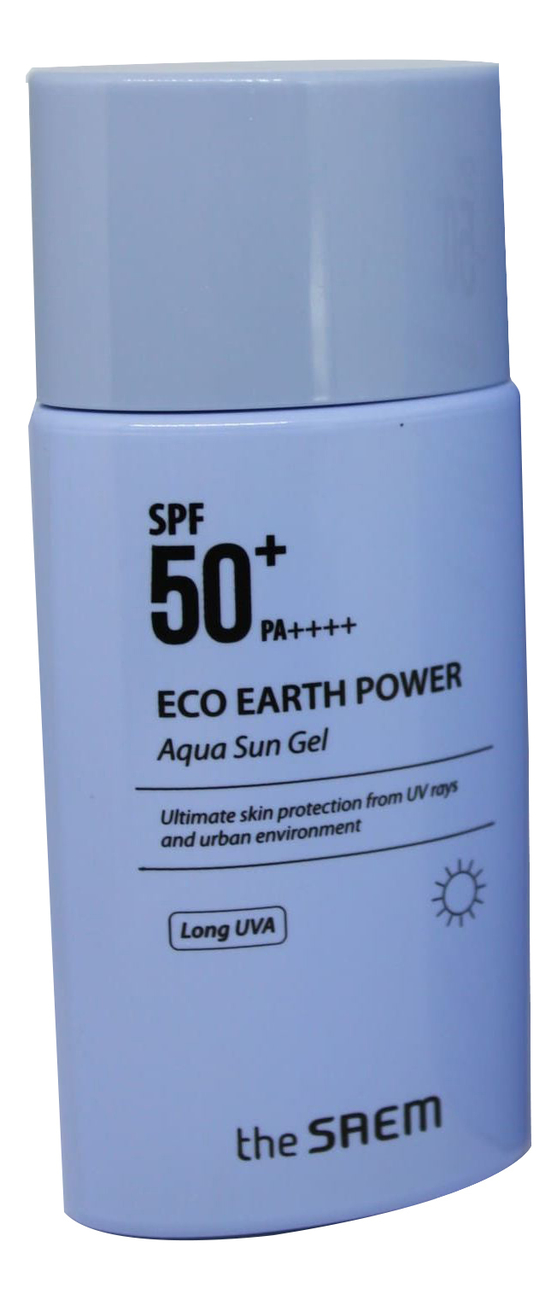 Крем-гель солнцезащитный Eco Earth Power Aqua Sun Gel SPF50+ PA++++ 60г