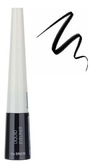 

Подводка для глаз жидкая Saemmul Liquid Eyeliner 4,5мл: 01 Deep Black, Подводка для глаз жидкая Saemmul Liquid Eyeliner 4,5мл