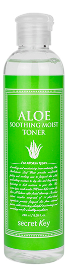 тонер для лица secret key увлажняющий тонер для лица с экстрактом алоэ вера aloe soothing moist toner Тонер для лица с экстрактом алоэ вера Aloe Soothing Moist Toner 248мл