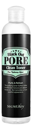 

Тонер с древесным углем для очищения и сужения пор Black Out Pore Clean Toner 250мл