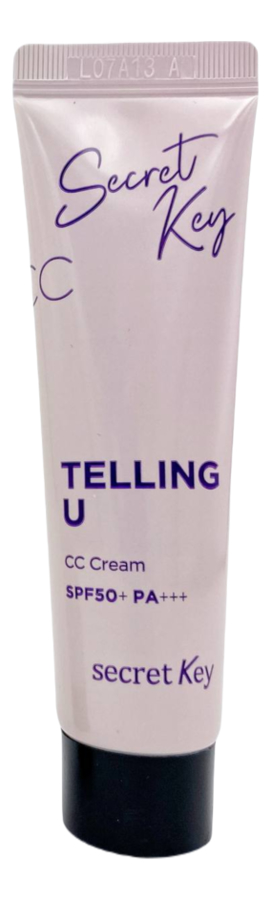 CC крем для лица Telling U Cream SPF50+ PA+++ 30мл secret key осветляющий cc крем для лица telling u spf50 pa 30 мл secret key тональные основы