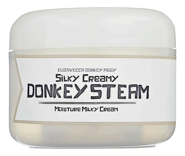 Крем для лица на основе ослиного молока Silky Creamy Donkey Steam Moisture Milky Cream 100мл