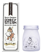 Elizavecca Крем для лица на основе ослиного молока Silky Creamy Donkey Steam Moisture Milky Cream 100мл
