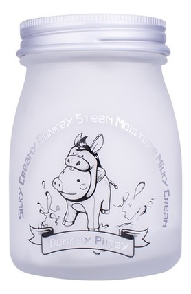 Крем для лица на основе ослиного молока Silky Creamy Donkey Steam Moisture Milky Cream 100мл