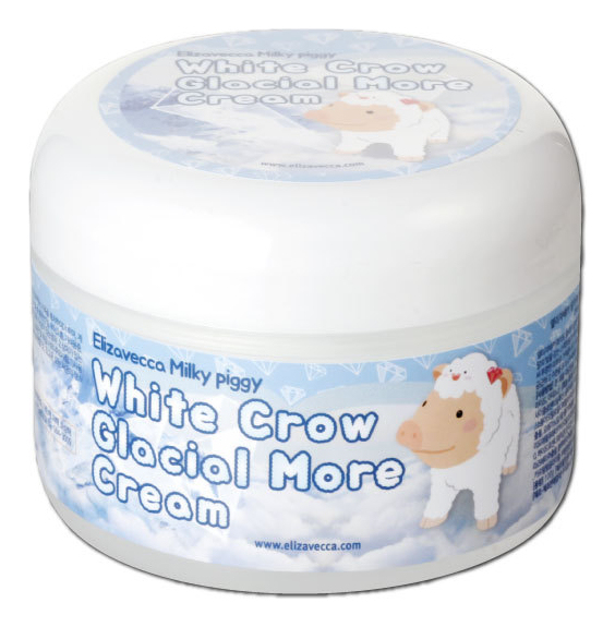 Осветляющий крем для лица Milky Piggy White Crow Glacial More Cream 100г крем для лица осветляющий milky piggy real white time milk cream 100г