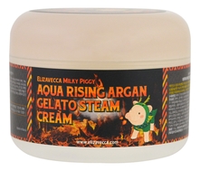 Elizavecca Крем паровой увлажняющий Milky Piggy Aqua Rising Argan Gelato Steam Cream 100г