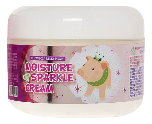 Увлажняющий крем с эффектом сияния Milky Piggy Moisture Sparkle Cream 100г увлажняющий крем для сияния кожи elizavecca milky piggy moisture sparkle cream 100 мл