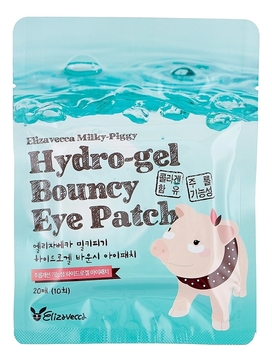 Гидрогелевые патчи для кожи вокруг глаз с экстрактом жемчуга и гиалуроновой кислотой Hydro-Gel Bouncy Eye Patch 20шт