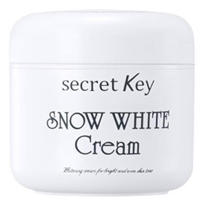 Крем для лица осветляющий Snow White Cream 50г осветляющий крем для лица с молочными протеинами secret key snow white cream 50 мл