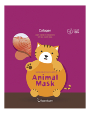 Berrisom Маска тканевая с морским коллагеном Animal Mask Series Cat 25мл