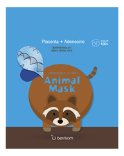 Berrisom Маска тканевая с экстрактом плаценты Animal Mask Series Raccoon 25мл
