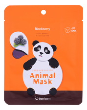 Berrisom Маска тканевая c экстрактом ежевики Animal Mask Series Panda 25мл
