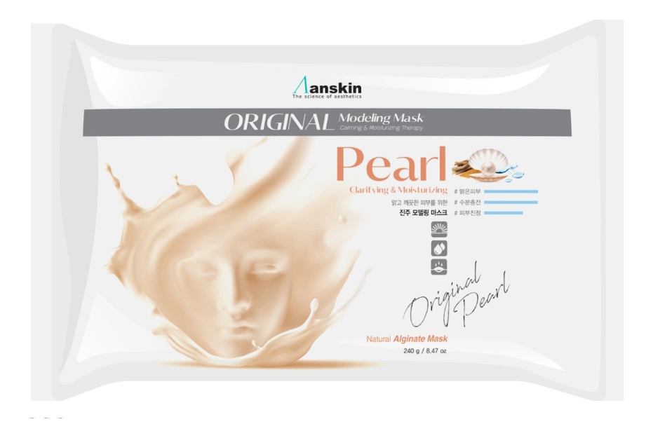 Купить Маска альгинатная с экстрактом жемчуга Pearl Modeling Mask Refill 240г: Маска 240г (запасной блок), Anskin