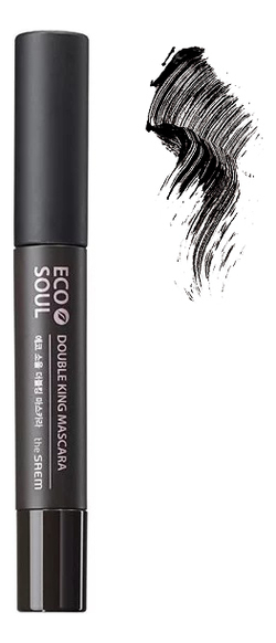 

Тушь для ресниц с двумя щеточками Eco Soul Double King Mascara 8,5мл: 01 Black, Тушь для ресниц с двумя щеточками Eco Soul Double King Mascara 8,5мл