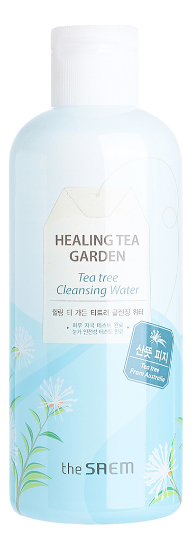 Очищающая вода с экстрактом чайного дерева Healing Tea Garden Tea Tree Cleansing Water 300мл: Очищающая вода 300мл очищающая вода с экстрактом белого чая healing tea garden white tea cleansing water 300мл