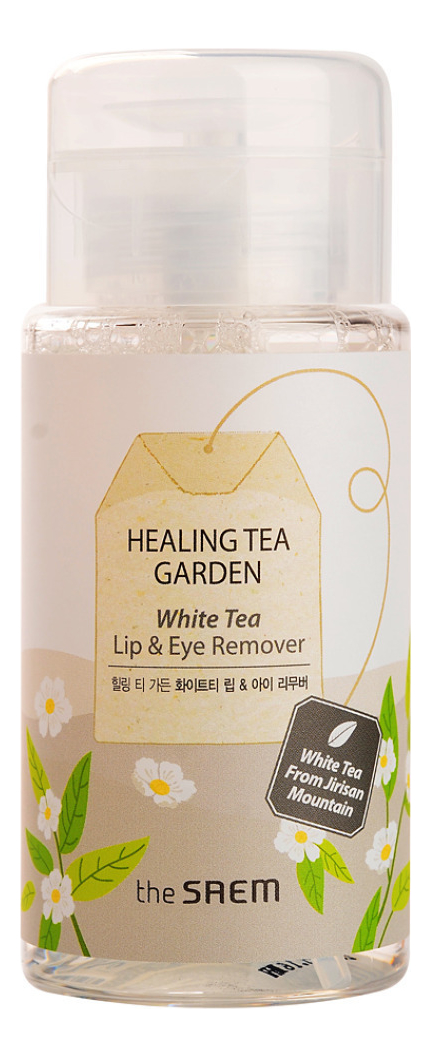 

Жидкость для снятия макияжа с глаз и губ Healing Tea Garden White Tea Lip & Eyes Remover 150мл