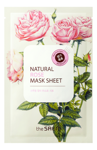 

Маска тканевая с экстрактом розы Natural Rose Mask Sheet 21мл