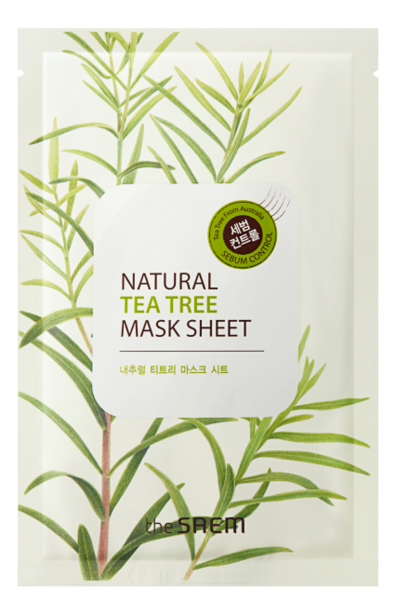

Маска тканевая с экстрактом чайного дерева Natural Tea Tree Mask Sheet 21мл