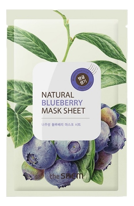 

Маска тканевая с экстрактом черники Natural Blueberry Mask Sheet 21мл