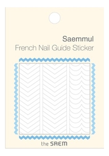 

Наклейки для французского маникюра French Nail Guide Sticker: 01 Zig Zag, Наклейки для французского маникюра French Nail Guide Sticker
