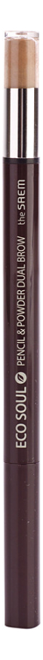 

Карандаш-пудра для бровей Eco Soul Pencil & Powder Dual Brow 1,5г: 01 Natural Brow, Карандаш-пудра для бровей Eco Soul Pencil & Powder Dual Brow 1,5г
