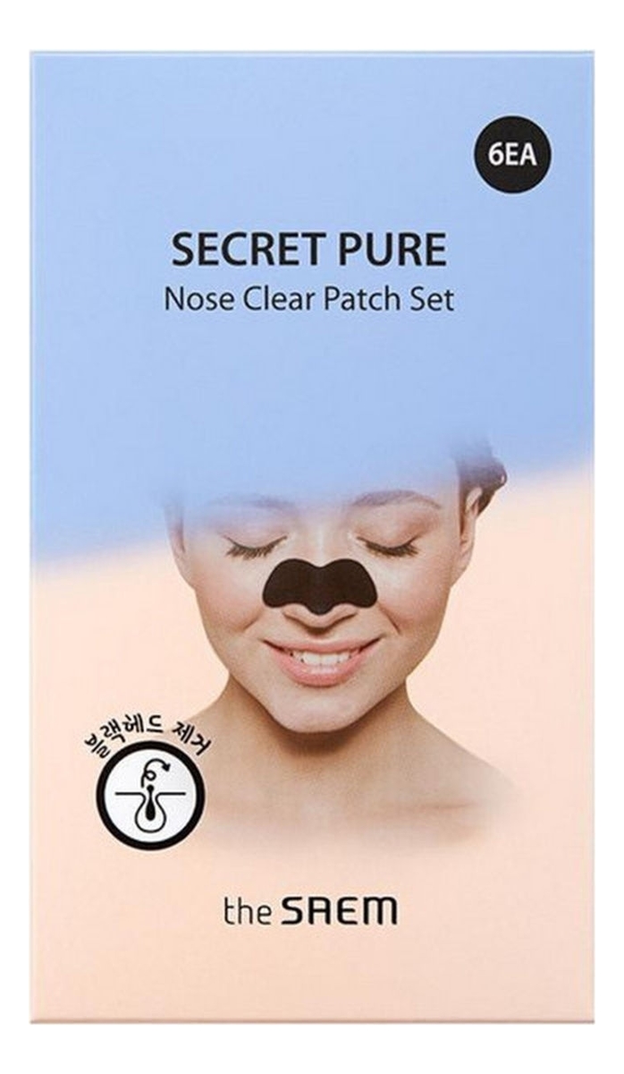 Набор пластырей против акне Secret Pure Nose Clear Patch 6шт the saem патчи secret pure nose clear patch set от черных точек 50 г