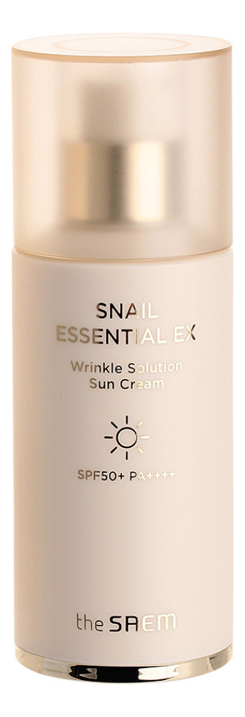 Крем для лица солнцезащитный Snail Essential EX Wrinkle Solution Sun Cream SPF50+ PA++++ 40мл крем для лица солнцезащитный snail essential ex wrinkle solution sun cream spf50 pa 40мл