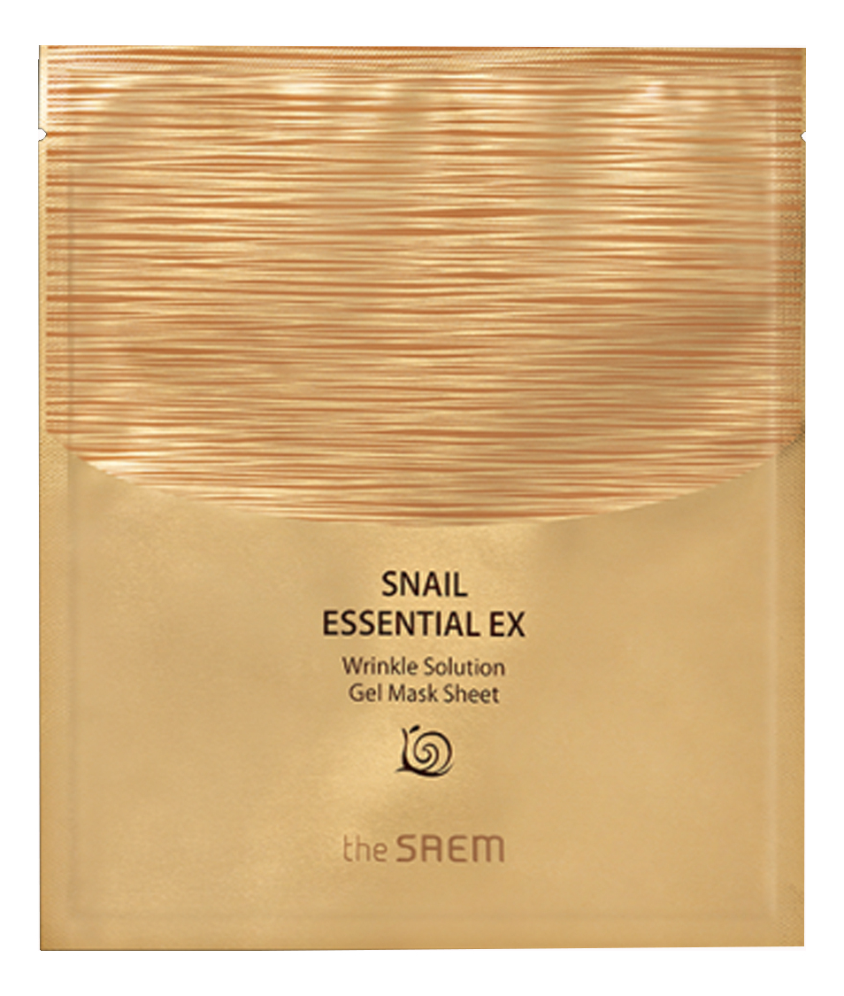 Маска для лица антивозрастная Snail Essential EX Wrinkle Solution Gel Mask Sheet 28мл эссенция антивозрастная snail essential ex wrinkle solution essence