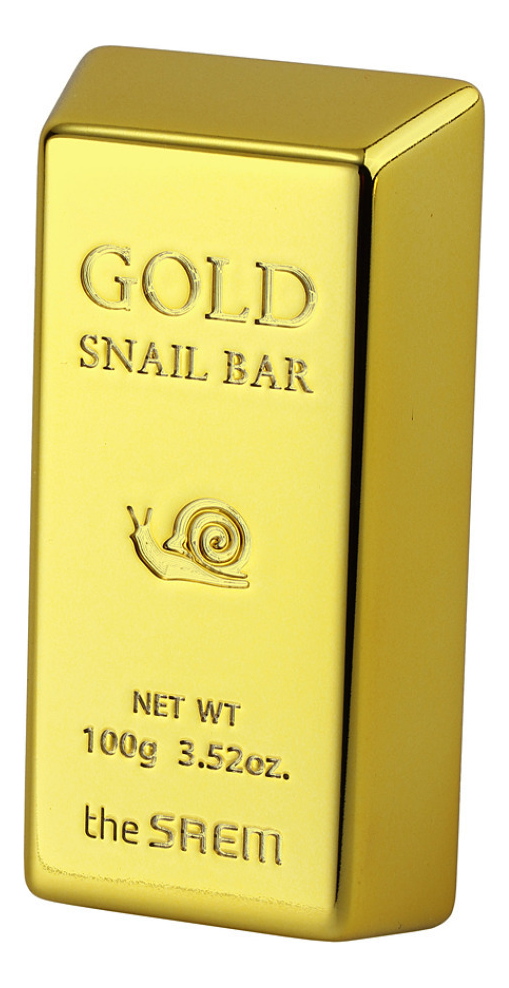 Мыло для умывания с золотом, муцином улитки и экстрактом оливы Gold Snail Bar 100г