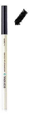

Карандаш для глаз водостойкий гелевый Eco Soul Waterproof Gel eyeliner 0,5г : 01 Deep Sea Pearl Black, Карандаш для глаз водостойкий гелевый Eco Soul Waterproof Gel Eyeliner 0,5г