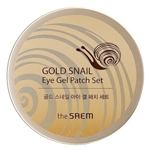 The Saem Гидрогелевые патчи для век с экстрактом муцина улитки Gold Snail Eye Gel Patch 60шт