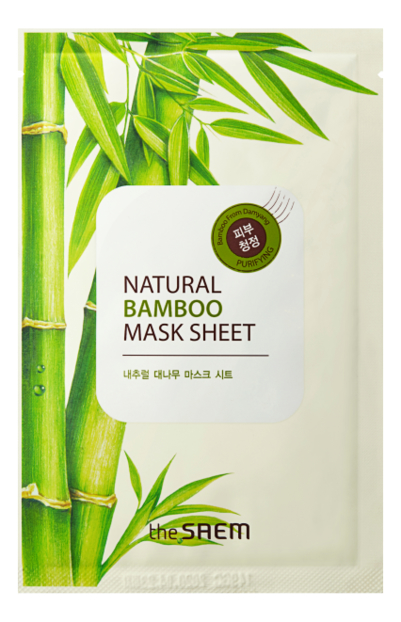 

Маска тканевая с экстрактом бамбука Natural Bamboo Mask Sheet 21мл
