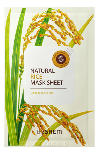 

Маска тканевая с экстрактом риса Natural Rice Mask Sheet 21мл