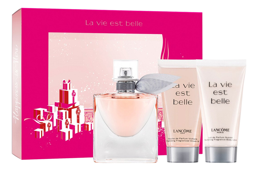 

La Vie Est Belle: набор (п/вода 30мл + гель д/душа 50мл + лосьон д/тела 50мл), La Vie Est Belle