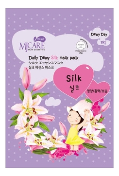 Маска тканевая с аминокислотами шелка MJ Care Daily Dewy Silk Mask Pack 25г