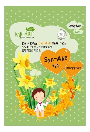 

Маска тканевая со змеиным ядом MJ Care Daily Dewy Syn-Ake Mask Pack 25г