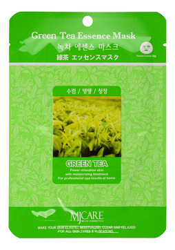 Маска тканевая Зеленый чай MJ Care Green Tea Essence Mask 23г