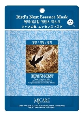 Маска тканевая Ласточкино гнездо MJ Care Bird's Nest Essence Mask 23г от Randewoo