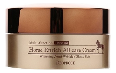 Крем для лица питательный с лошадиным жиром Horse Enrich All Care Cream 100г