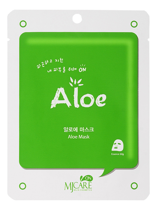 Маска тканевая с алоэ MJ Care On Aloe Mask Pack 22г