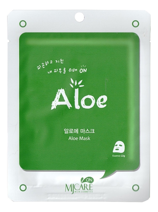 Маска тканевая с алоэ MJ Care On Aloe Mask Pack 22г