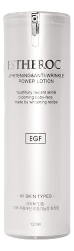 

Лосьон для лица увлажняющий Estheroce Whitening & Anti-Wrinkle Power Lotion EGF 120мл