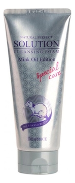Пенка для умывания с маслом норки 8 в 1 Natural Perfect Solution Cleansing Foam Mink Oil Edition 170г