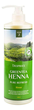 Deoproce Бальзам для волос с зеленым чаем и хной Greentea Henna Pure Refresh Rinse 1000мл